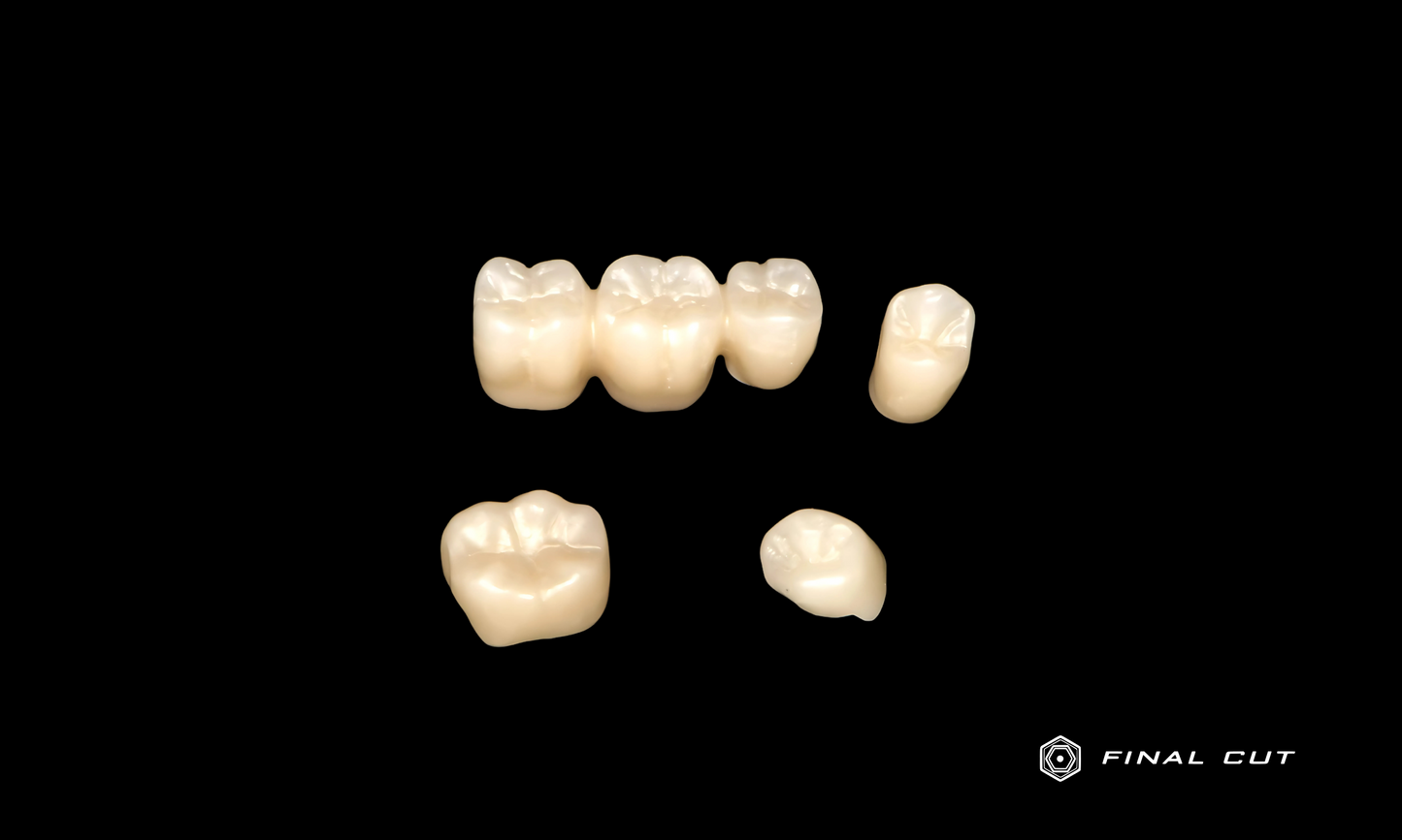 Zirconia Crown & Bridge - Design & Milling Service - FinalCut™
