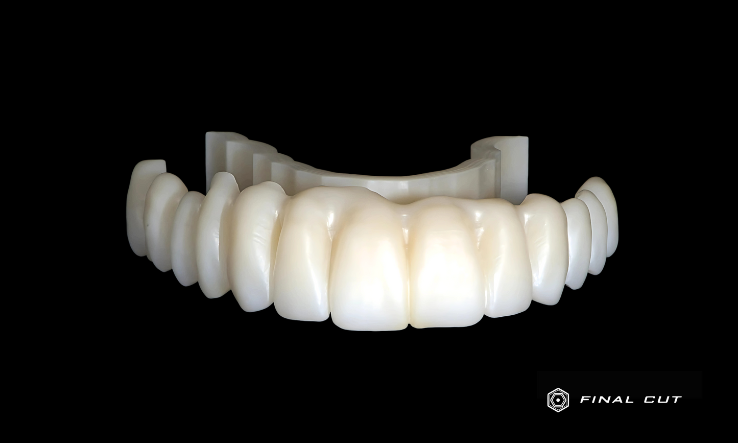 Zirconia Full Arch Over Bar - Milling Service - FinalCut™