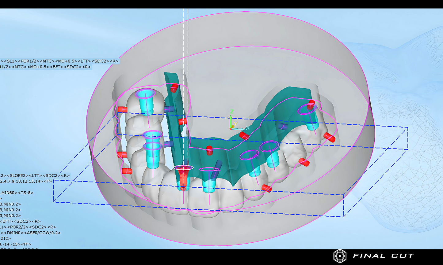 Zirconia Hybrid Full Arch - Milling Service - FinalCut™