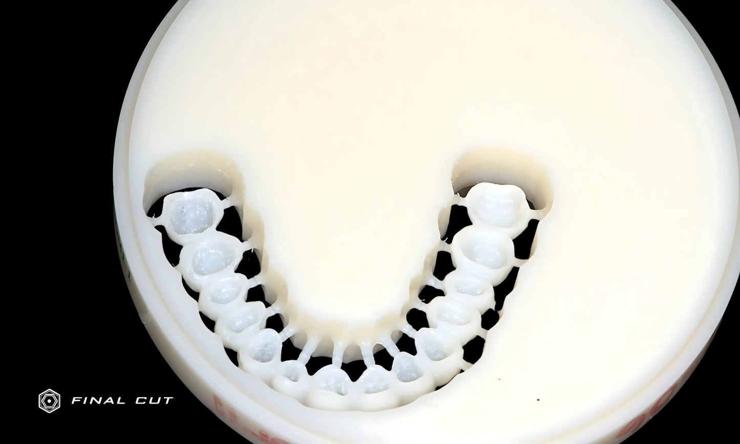 PMMA Hybrid Full Arch - Design & Milling Service - FinalCut™