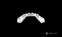 Zirconia Hybrid Full Arch - Design & Milling Service - FinalCut™