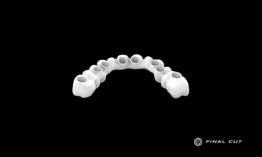 Zirconia Hybrid Full Arch - Design & Milling Service - FinalCut™