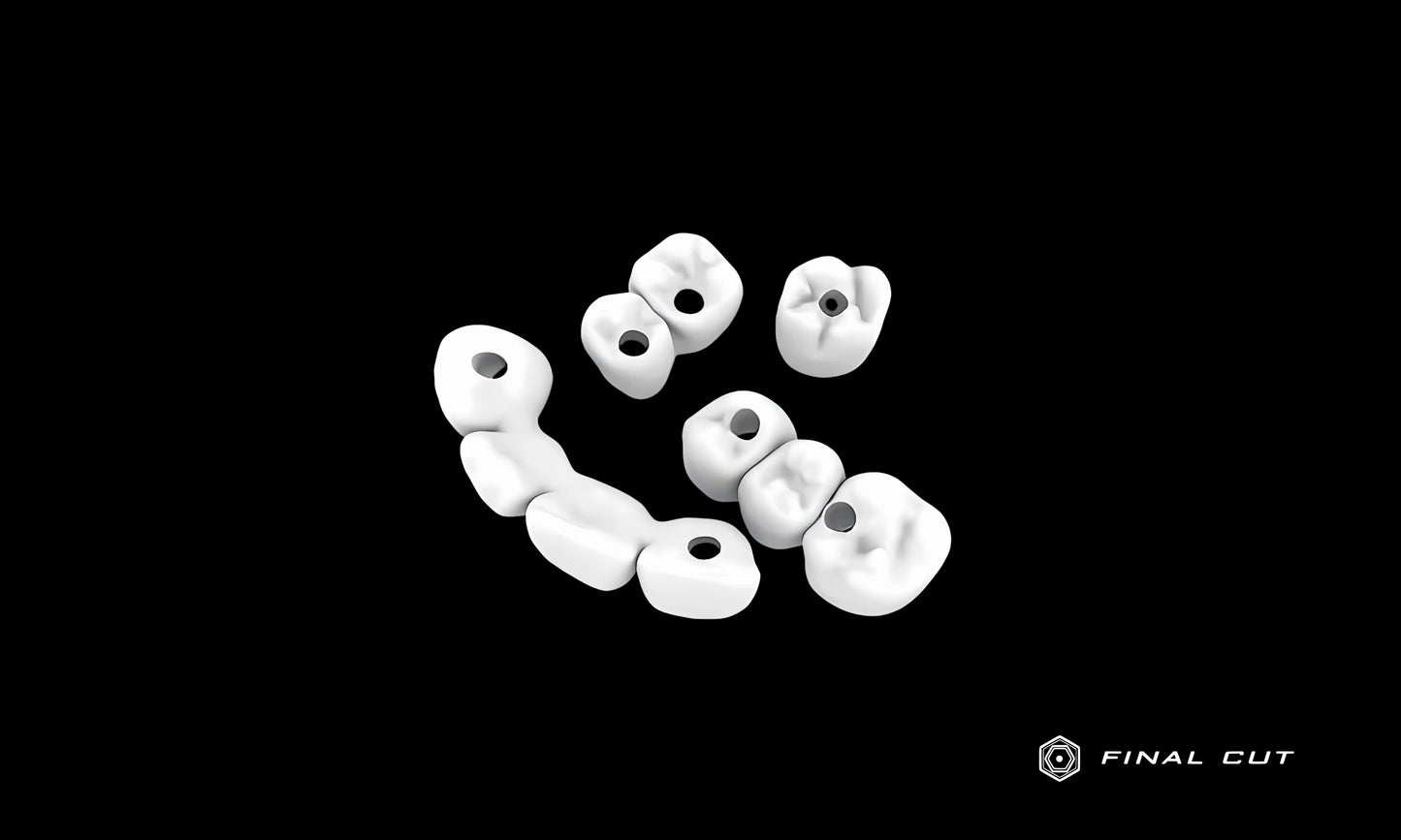 Zirconia Crown & Bridge - Design & Milling Service - FinalCut™