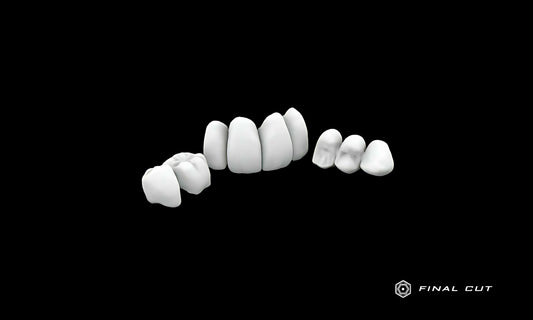 PMMA Crown & Bridge - Design & Milling Service - FinalCut™