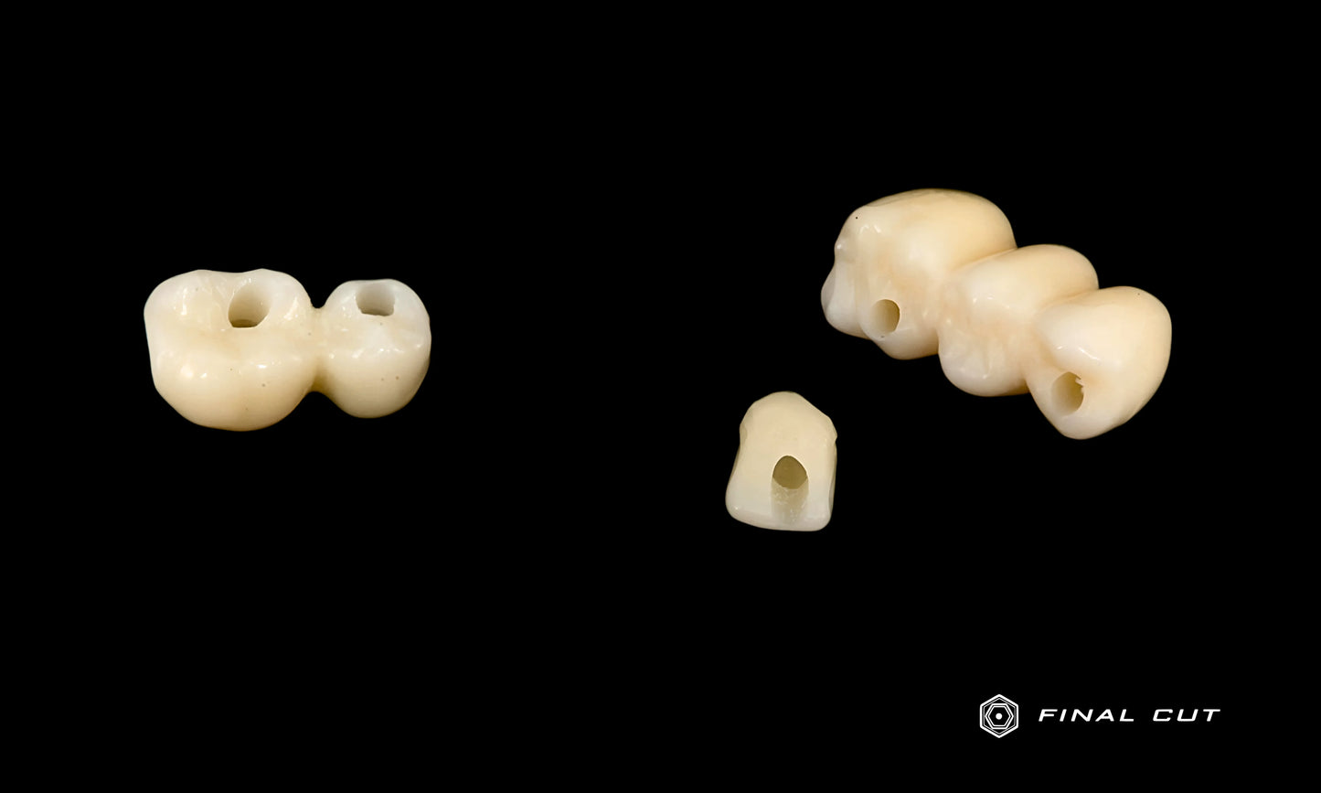 PMMA Implant Crown & Bridge - Design & Milling Service - FinalCut™