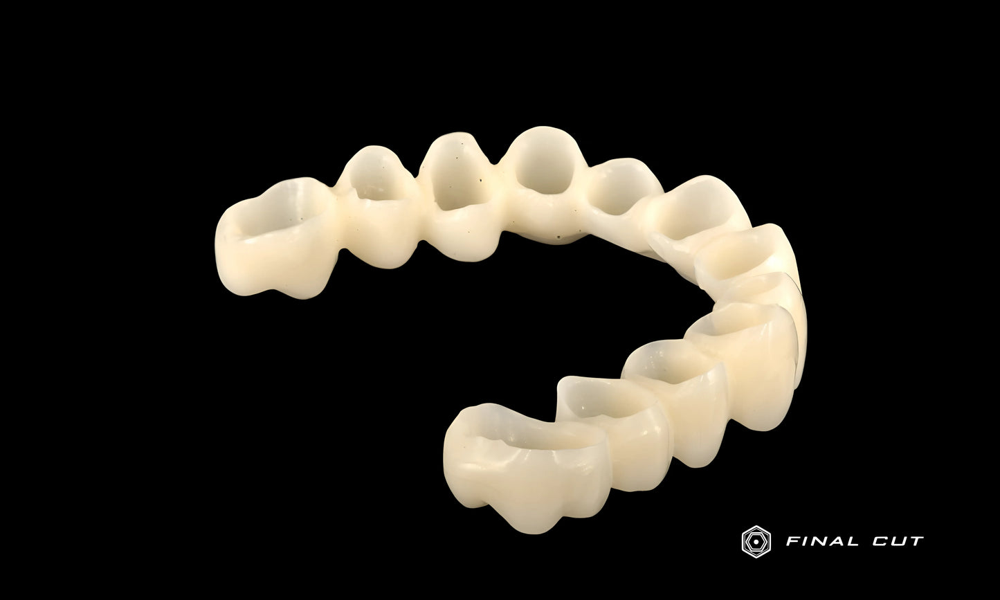 PMMA Hybrid Full Arch - Milling Service - FinalCut™