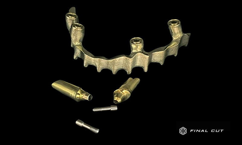 Titanium Frame Bar and Custom Abutments