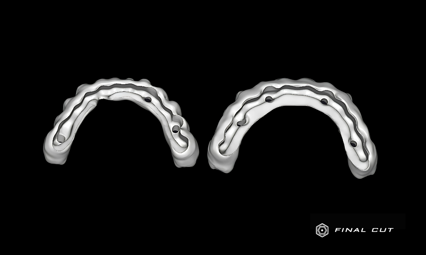 Zirconia Full Arch Over Bar - Design & Milling Service - FinalCut™