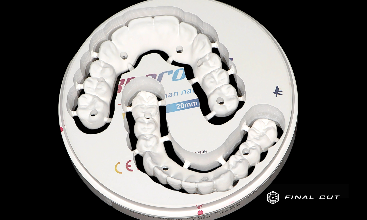 Zirconia Hybrid Full Arch - Milling Service - FinalCut™