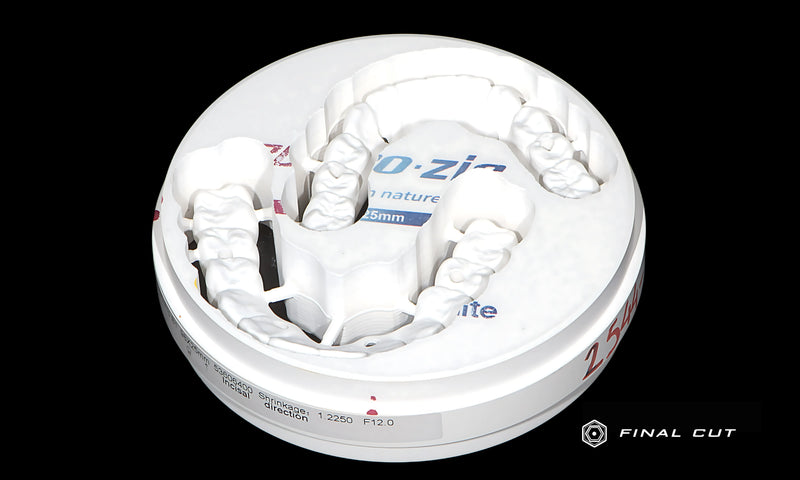 Aidite 3D Pro Zir Upper and Lower Full Arch milled