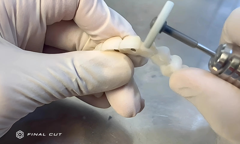 Finishing Zirconia Frame