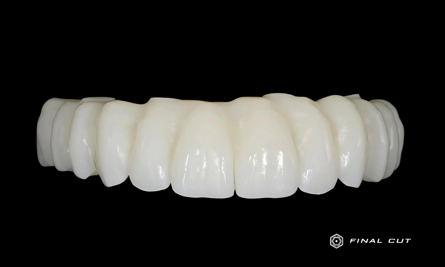 PMMA Hybrid Full Arch - Design & Milling Service - FinalCut™