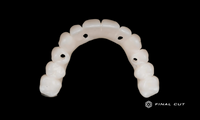 Zirconia Hybrid Full Arch - Design & Milling Service - FinalCut™